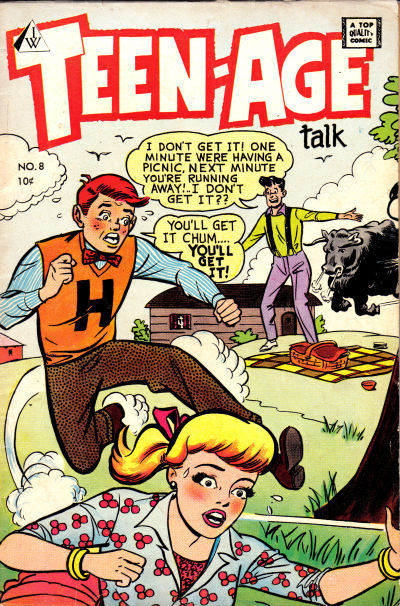 Cover for Teen-Age Talk (I. W. Publishing; Super Comics, 1958 series) #8