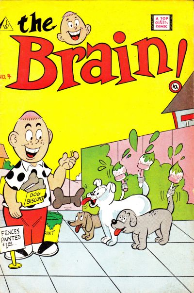 Cover for The Brain (I. W. Publishing; Super Comics, 1958 series) #4