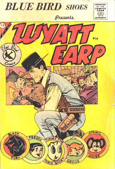 Cover for Wyatt Earp (Charlton, 1961 series) #16 [Blue Bird Shoes]