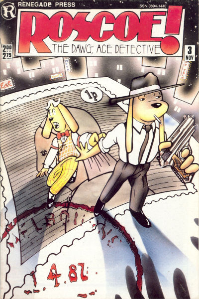 Cover for Roscoe! The Dawg, Ace Detective (Renegade Press, 1987 series) #3