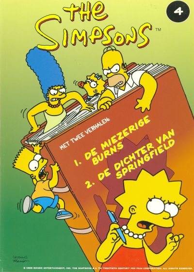 Cover for The Simpsons (De Stripuitgeverij/Infotex, 1994 series) #4