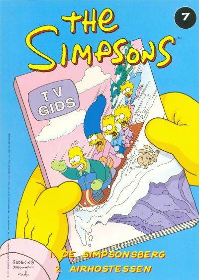 Cover for The Simpsons (De Stripuitgeverij/Infotex, 1994 series) #7