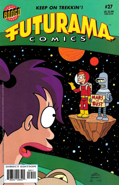 Cover for Bongo Comics Presents Futurama Comics (Bongo, 2000 series) #27 [Direct Edition]