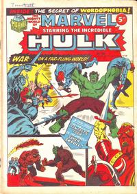 Cover for The Mighty World of Marvel (Marvel UK, 1972 series) #40