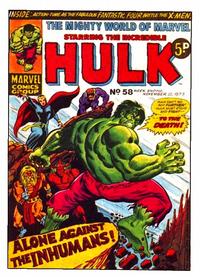 Cover Thumbnail for The Mighty World of Marvel (Marvel UK, 1972 series) #58