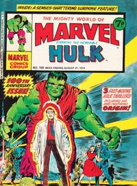 Cover for The Mighty World of Marvel (Marvel UK, 1972 series) #100