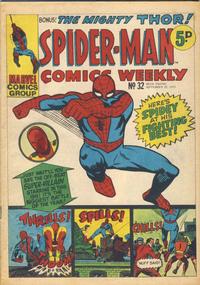 Cover Thumbnail for Spider-Man Comics Weekly (Marvel UK, 1973 series) #32