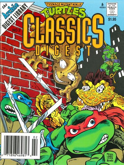 Cover for Teenage Mutant Ninja Turtles Classics Digest (Archie, 1993 series) #2