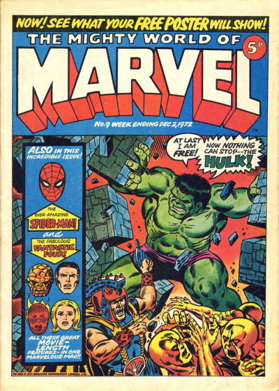 Cover for The Mighty World of Marvel (Marvel UK, 1972 series) #9