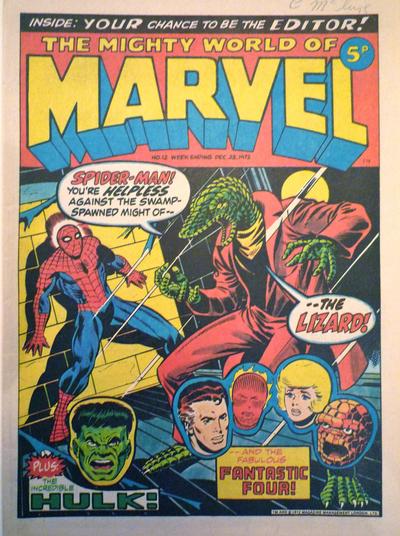 Cover for The Mighty World of Marvel (Marvel UK, 1972 series) #12