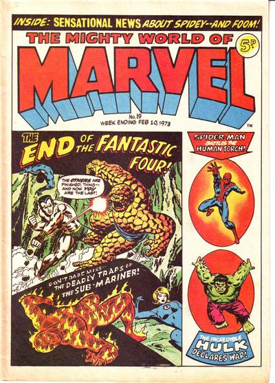 Cover for The Mighty World of Marvel (Marvel UK, 1972 series) #19