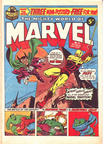 Cover for The Mighty World of Marvel (Marvel UK, 1972 series) #25