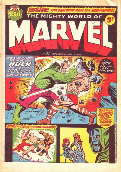 Cover for The Mighty World of Marvel (Marvel UK, 1972 series) #32