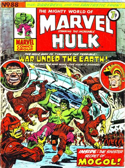 Cover for The Mighty World of Marvel (Marvel UK, 1972 series) #88