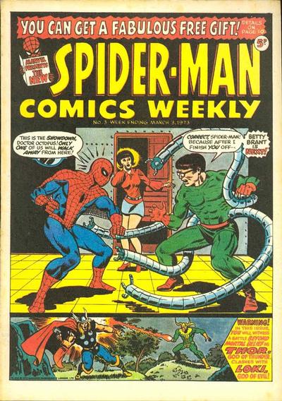 Cover for Spider-Man Comics Weekly (Marvel UK, 1973 series) #3