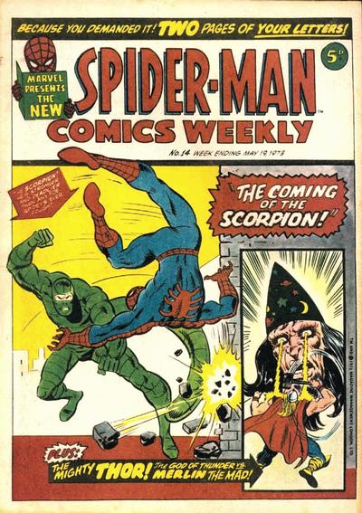 Cover for Spider-Man Comics Weekly (Marvel UK, 1973 series) #14