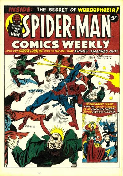 Cover for Spider-Man Comics Weekly (Marvel UK, 1973 series) #21