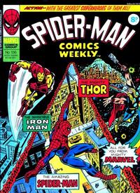 Cover Thumbnail for Spider-Man Comics Weekly (Marvel UK, 1973 series) #136