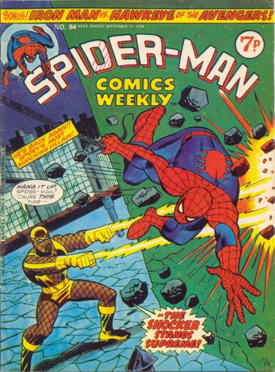Cover for Spider-Man Comics Weekly (Marvel UK, 1973 series) #84