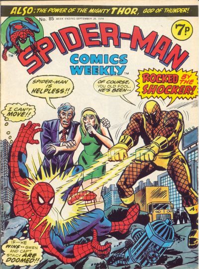 Cover for Spider-Man Comics Weekly (Marvel UK, 1973 series) #85