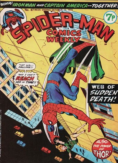 Cover for Spider-Man Comics Weekly (Marvel UK, 1973 series) #87