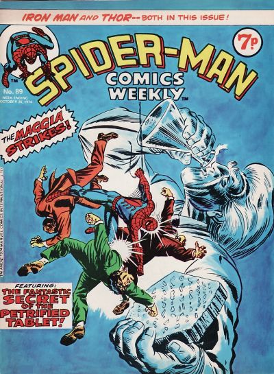 Cover for Spider-Man Comics Weekly (Marvel UK, 1973 series) #89