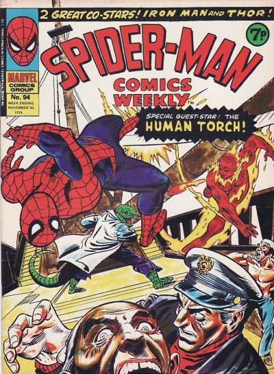 Cover for Spider-Man Comics Weekly (Marvel UK, 1973 series) #94