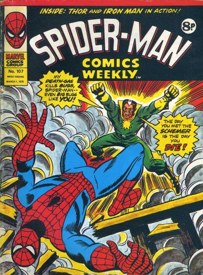 Cover for Spider-Man Comics Weekly (Marvel UK, 1973 series) #107