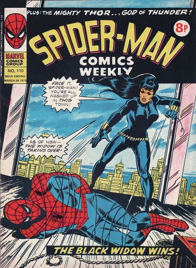 Cover for Spider-Man Comics Weekly (Marvel UK, 1973 series) #110