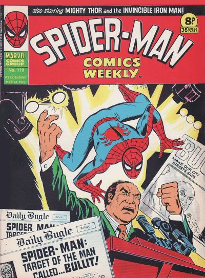 Cover for Spider-Man Comics Weekly (Marvel UK, 1973 series) #119