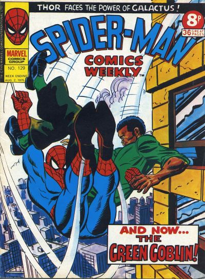 Cover for Spider-Man Comics Weekly (Marvel UK, 1973 series) #129