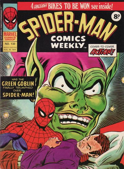 Cover for Spider-Man Comics Weekly (Marvel UK, 1973 series) #133