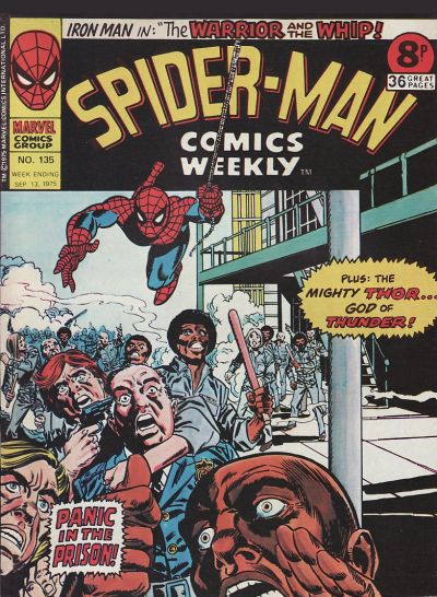 Cover for Spider-Man Comics Weekly (Marvel UK, 1973 series) #135