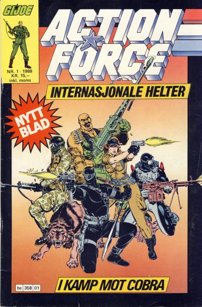 Cover for Action Force (Bladkompaniet / Schibsted, 1988 series) #1/1988