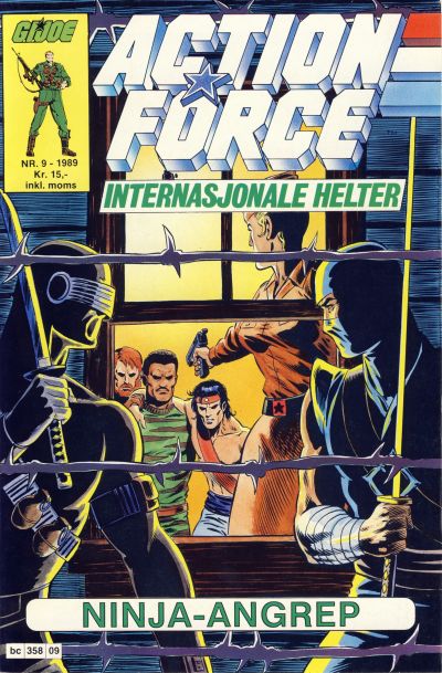 Cover for Action Force (Bladkompaniet / Schibsted, 1988 series) #9/1989