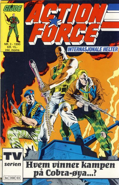 Cover for Action Force (Bladkompaniet / Schibsted, 1988 series) #3/1990