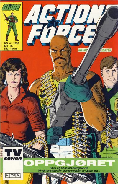 Cover for Action Force (Bladkompaniet / Schibsted, 1988 series) #4/1990