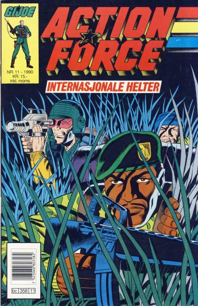 Cover for Action Force (Bladkompaniet / Schibsted, 1988 series) #11/1990