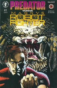 Cover for Predator vs. Magnus Robot Fighter (Dark Horse, 1992 series) #1 [Regular Edition]