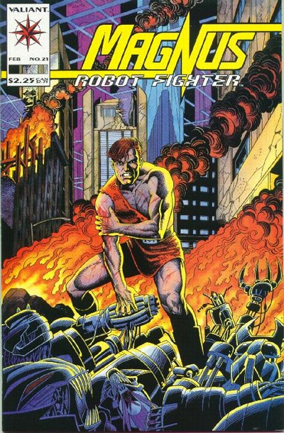 Cover for Magnus Robot Fighter (Acclaim / Valiant, 1991 series) #21 [Standard Cover]