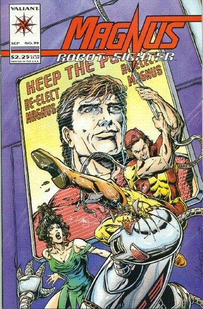 Cover for Magnus Robot Fighter (Acclaim / Valiant, 1991 series) #39