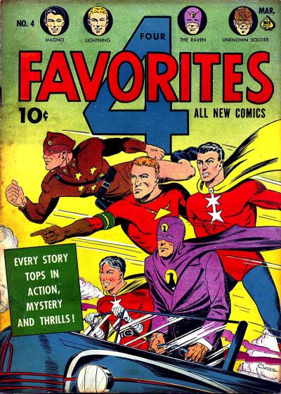 Cover for Four Favorites (Ace Magazines, 1941 series) #4