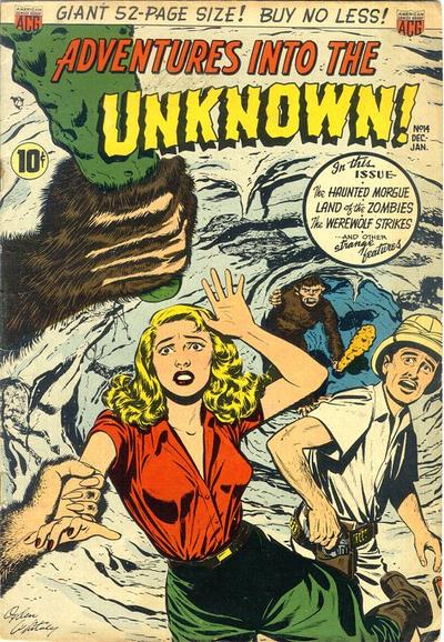 Cover for Adventures into the Unknown (American Comics Group, 1948 series) #14