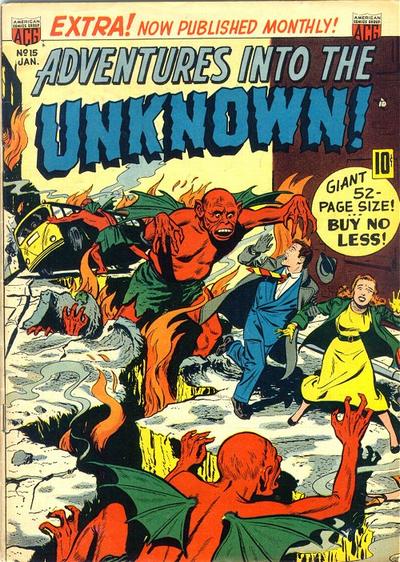 Cover for Adventures into the Unknown (American Comics Group, 1948 series) #15