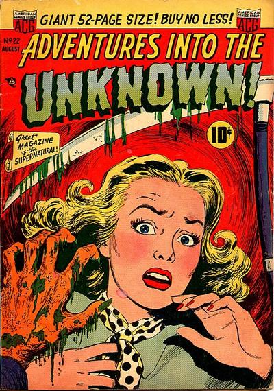 Cover for Adventures into the Unknown (American Comics Group, 1948 series) #22