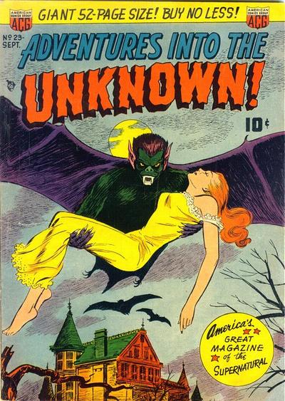 Cover for Adventures into the Unknown (American Comics Group, 1948 series) #23