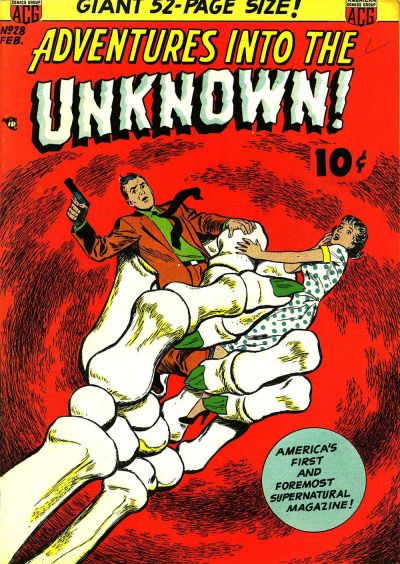Cover for Adventures into the Unknown (American Comics Group, 1948 series) #28