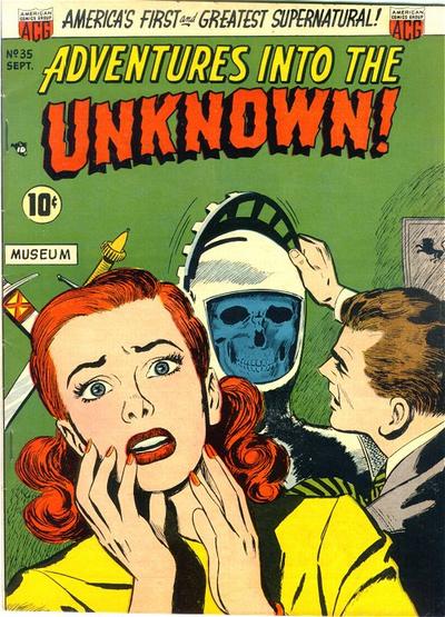 Cover for Adventures into the Unknown (American Comics Group, 1948 series) #35
