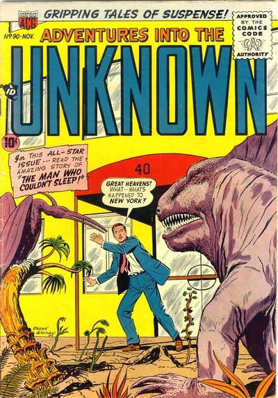 Cover for Adventures into the Unknown (American Comics Group, 1948 series) #90
