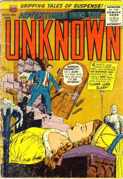 Cover for Adventures into the Unknown (American Comics Group, 1948 series) #93